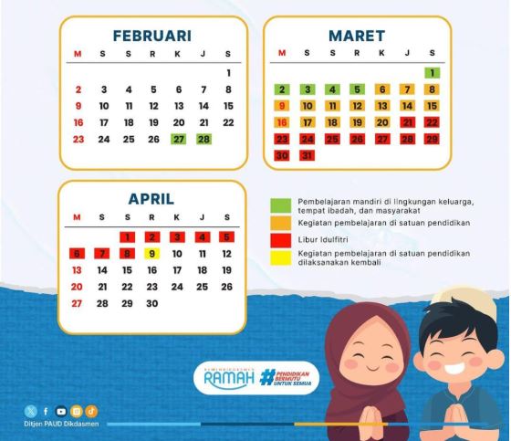 Libur Menjelang Hari Raya Idul Fitri 2025