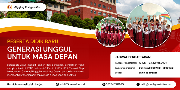 PENERIMAAN SISWA BARU 12 Juni sampai 12 Agustus 2024